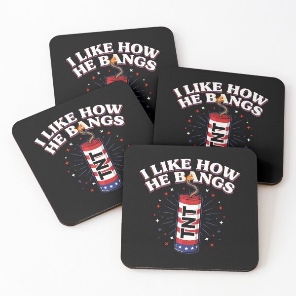 Item preview, I Like How He Bangs – Funny Patriotic Firecracker Pun Design designed and sold by Heneket.