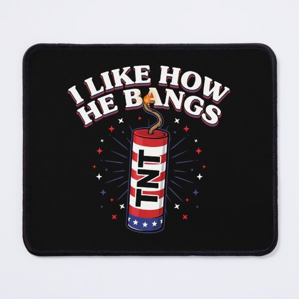 Item preview, I Like How He Bangs – Funny Patriotic Firecracker Pun Design designed and sold by Heneket.