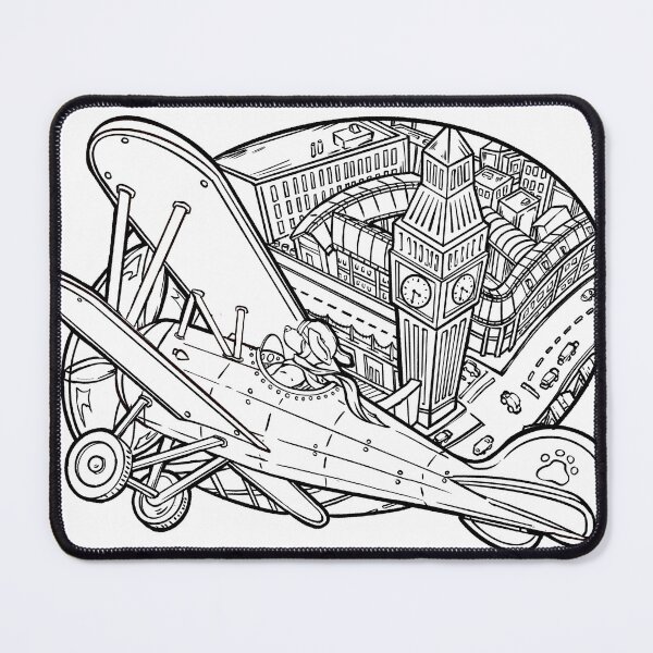 Item preview, Flying Dog - Black and White designed and sold by Bentley’s Great Escape.