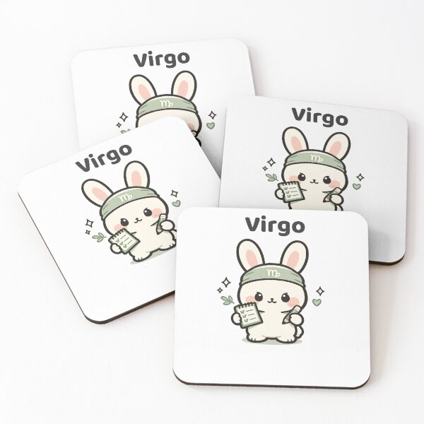 Item preview, Cute Virgo Zodiac Bunny Kawaii Astrology designed and sold by creativiteemom.