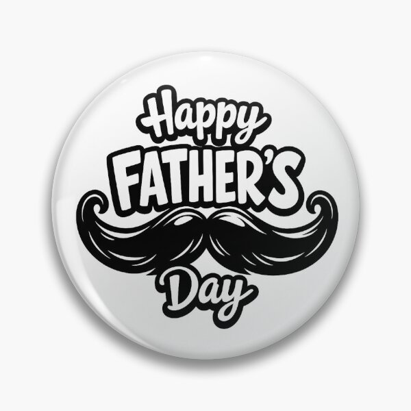 Item preview, Happy Father's Day Mustache Typography - Classic Gift for Dad designed and sold by myforestfog.