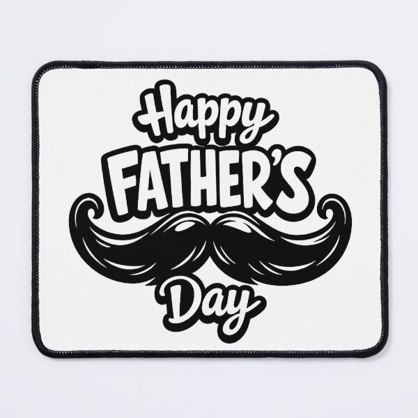 Item preview, Happy Father's Day Mustache Typography - Classic Gift for Dad designed and sold by myforestfog.