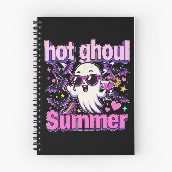 Item preview, Hot Ghoul Summer Cute Ghost Funny Halloween Beach Typography, Spooky Pink Summer Design designed and sold by Keingdesign.