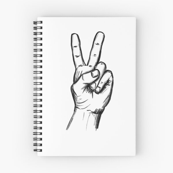 Item preview, Victory sign, hand-drawn illustration, pencil, no AI designed and sold by peerisdrawing.