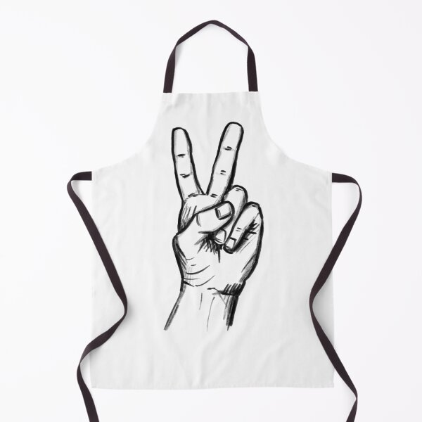 Item preview, Victory sign, hand-drawn illustration, pencil, no AI designed and sold by peerisdrawing.