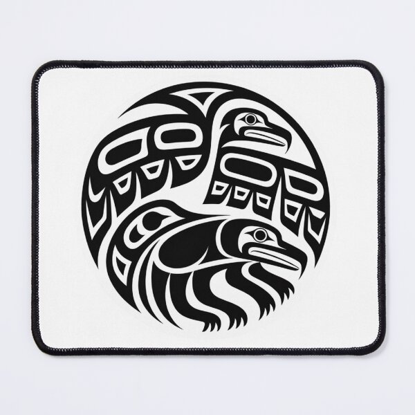 Item preview, Pacific Northwest Tribal Bird Circle Sticker designed and sold by LukaRealm.