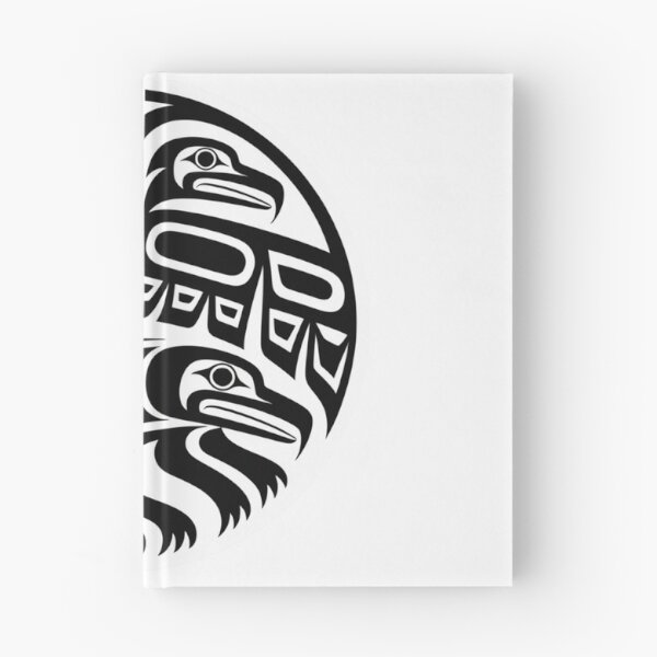 Aperçu de l'œuvre Pacific Northwest Tribal Bird Circle Sticker créée et vendue par LukaRealm.