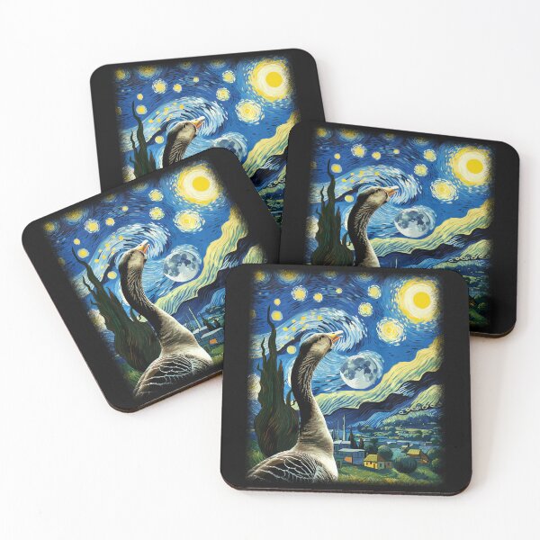 Item preview, Goose Star Gazer Artistic Van Gogh Style Starry Night Goose  designed and sold by Littermin.