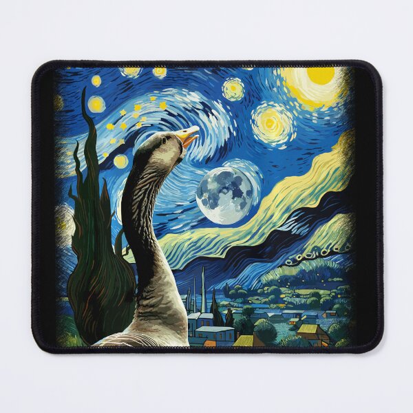 Item preview, Goose Star Gazer Artistic Van Gogh Style Starry Night Goose designed and sold by Littermin.