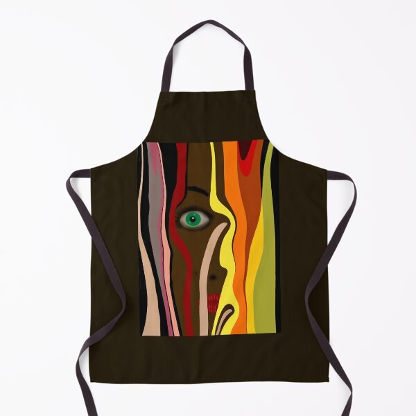 Item preview, Abstract Face in Colorful Stripes designed and sold by Elaine M Hayward .
