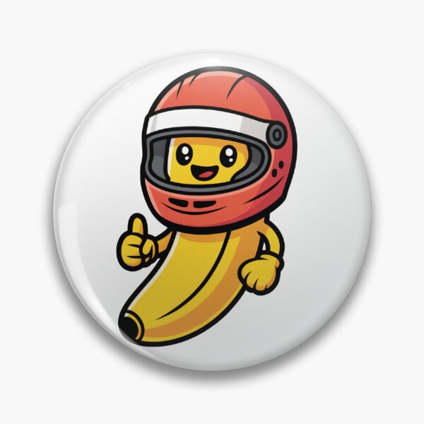 Item preview, Racing Banana Kawaii Funny F1 Sticker designed and sold by LukaRealm.