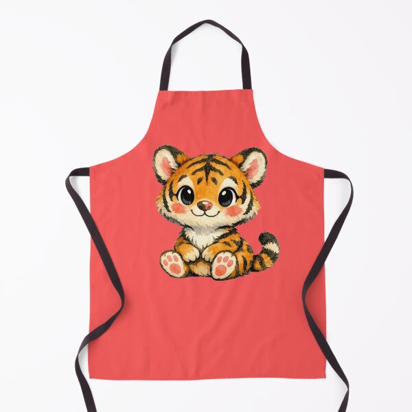 Item preview, Innocent Apex: Kawaii Watercolor Baby Tiger Cub Print designed and sold by FreiherrPK.