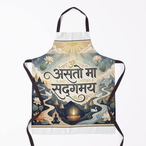 Item preview, Asato Ma Sadgamaya Sanskrit Mantra – Luxury Spiritual Yoga Art designed and sold by OpenDreamArts.