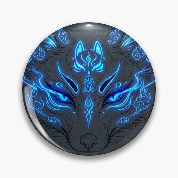 Item preview, Spiritual Kitsune: Essence of Neon Blue designed and sold by Neo Tokio.