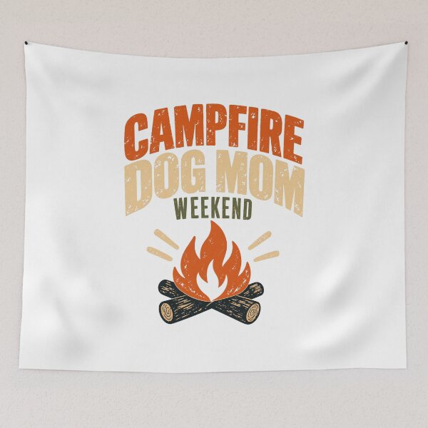 Item preview, Campfire Dog Mom Camping designed and sold by pirminio.