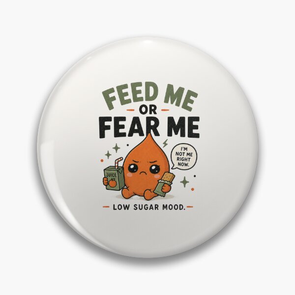 Item preview, Feed Me or Fear Me - Funny Low Blood Sugar Hypoglycemia Design designed and sold by BlackSector77.