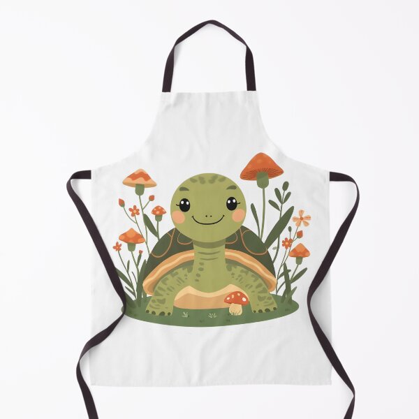 Item preview, Slow and Unbothered Turtle — Cottagecore Turtle Sticker designed and sold by tommysworks.