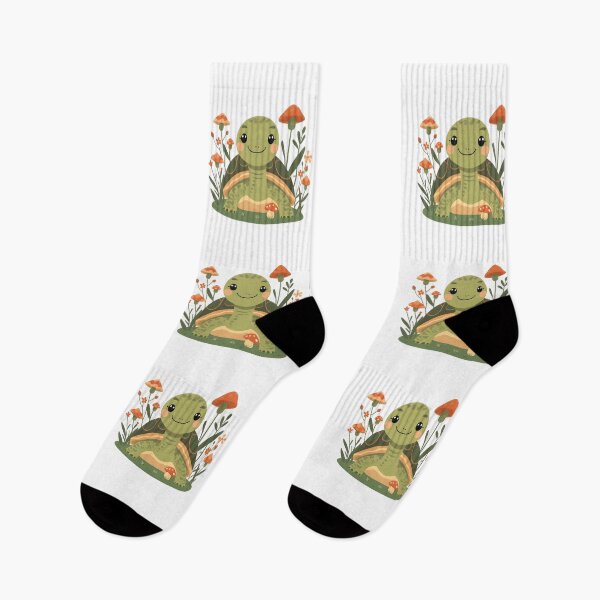 Item preview, Slow and Unbothered Turtle — Cottagecore Turtle Sticker designed and sold by tommysworks.