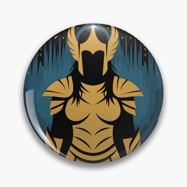 Item preview, Fantasy Warrior Queen Dark Metal Art Sticker designed and sold by LukaRealm.
