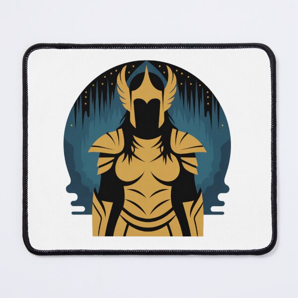 Item preview, Fantasy Warrior Queen Dark Metal Art Sticker designed and sold by LukaRealm.