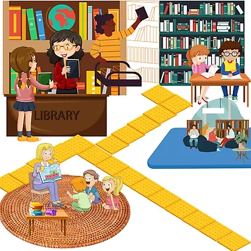 Artwork thumbnail, Library by Designfs