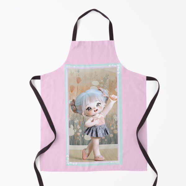 Item preview, Cute Pastel Cotton Doll in Wildflower Garden – Kawaii Aesthetic Chibi Art designed and sold by Nicole_83.