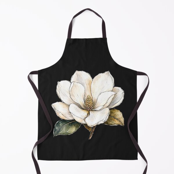 Item preview, White Magnolia Illustration | Elegant Botanical Watercolor Sketch Art designed and sold by ColorSplash123.