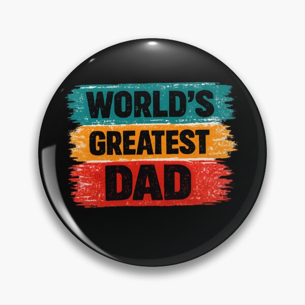 Item preview, Worlds Greatest Dad Funny Fathers Day Gift Retro Brush Stripe T-Shirt  designed and sold by VaultVibes.