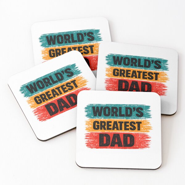 Item preview, Worlds Greatest Dad Funny Fathers Day Gift Retro Brush Stripe T-Shirt  designed and sold by VaultVibes.