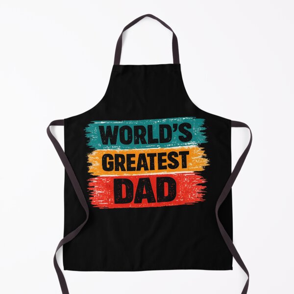 Item preview, Worlds Greatest Dad Funny Fathers Day Gift Retro Brush Stripe T-Shirt designed and sold by VaultVibes.