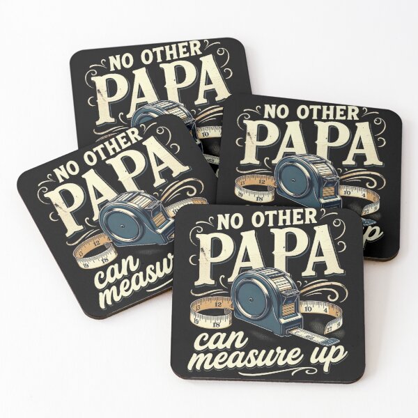 Item preview, No Other Papa Can Measure Up Father's Day Graphic, Funny Handyman Pun Typography, Vintage Tape Measure Design designed and sold by Keingdesign.
