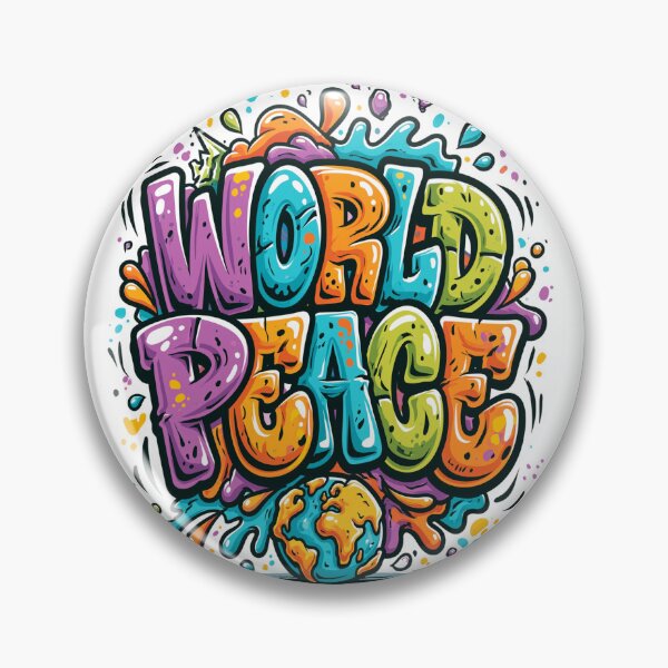 Item preview, World peace positive quote  designed and sold by HeartInThisArt .