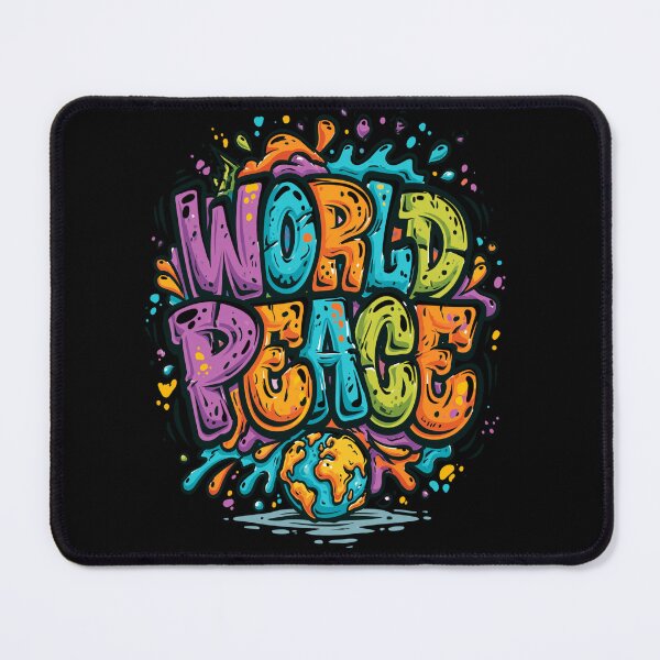 Item preview, World peace positive quote designed and sold by Serce w tej sztuce.