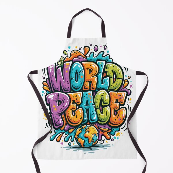 Item preview, World peace positive quote designed and sold by Serce w tej sztuce.