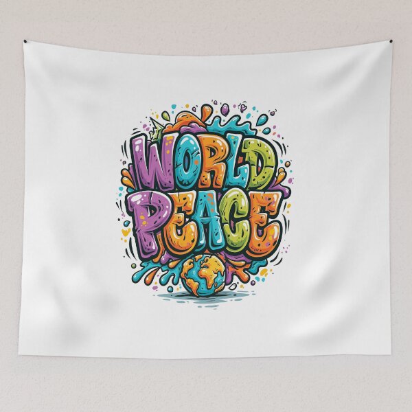 Item preview, World peace positive quote  designed and sold by Serce w tej sztuce.
