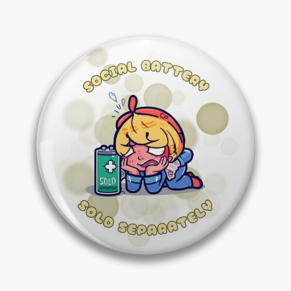 Item preview, Social Battery Sold Separately Funny Introvert Meme designed and sold by iamKRUK.
