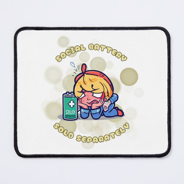 Item preview, Social Battery Sold Separately Funny Introvert Meme designed and sold by iamKRUK.