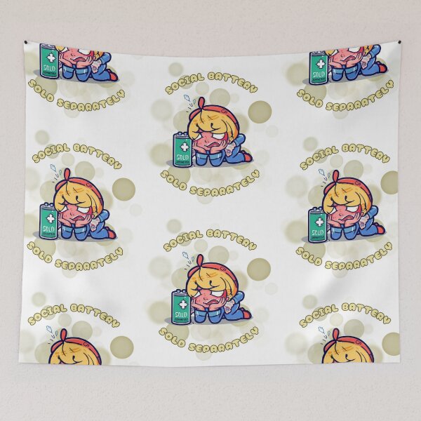 Item preview, Social Battery Sold Separately Funny Introvert Meme designed and sold by iamKRUK.