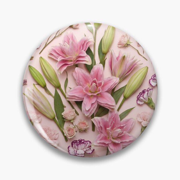 Item preview, Romantic Pastel Pink Blossom Mandala Collage designed and sold by HornbillDesign.