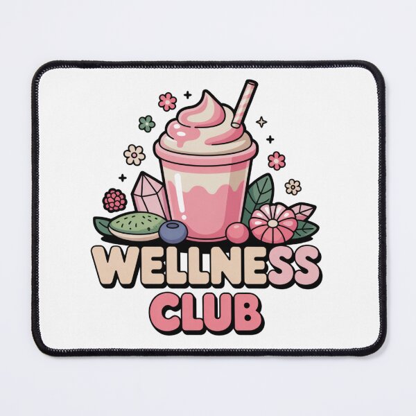 Item preview, Wellness Club Pink Smoothie Kawaii Sticker designed and sold by LukaRealm.