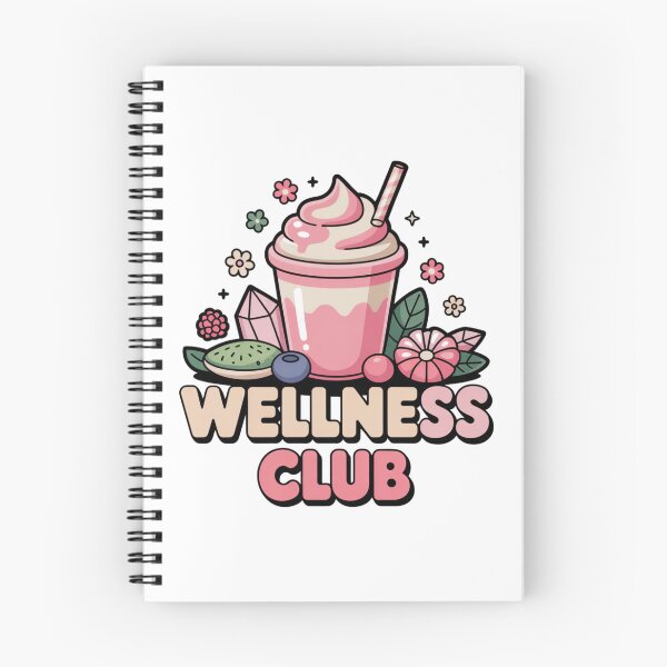 Item preview, Wellness Club Pink Smoothie Kawaii Sticker designed and sold by LukaRealm.