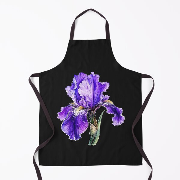 Item preview, Purple Iris Illustration | Watercolor Botanical Sketch Art designed and sold by ColorSplash123.