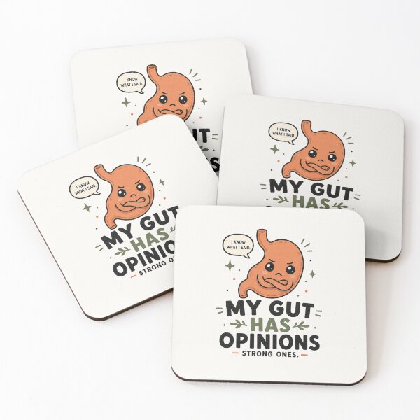 Item preview, My Gut Has Opinions - Funny IBS Digestive Health Design designed and sold by BlackSector77.