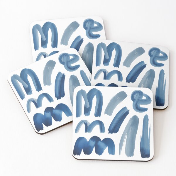 Item preview, Blue Paint Brush Strokes Indie Art Sticker designed and sold by LukaRealm.