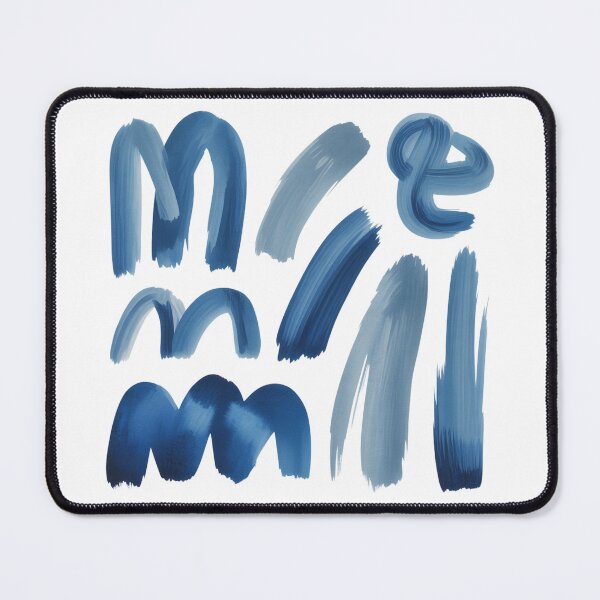Item preview, Blue Paint Brush Strokes Indie Art Sticker designed and sold by LukaRealm.