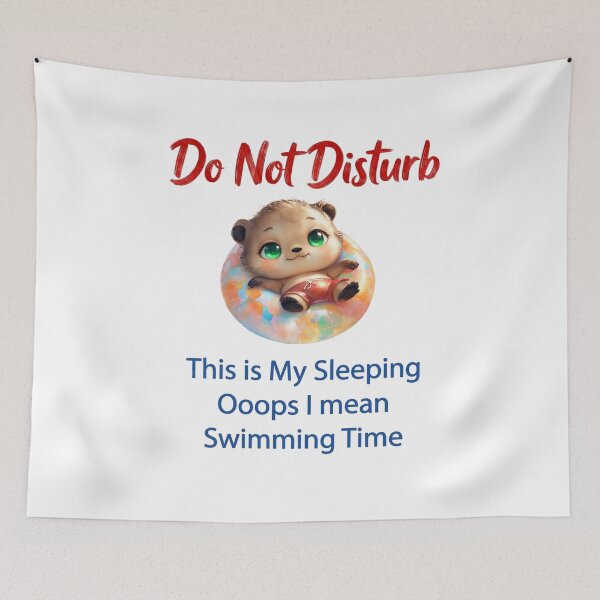 Item preview, Chibi Otter Floating In Pastel Pool Ring designed and sold by ArtisticDesignsbyLinda.