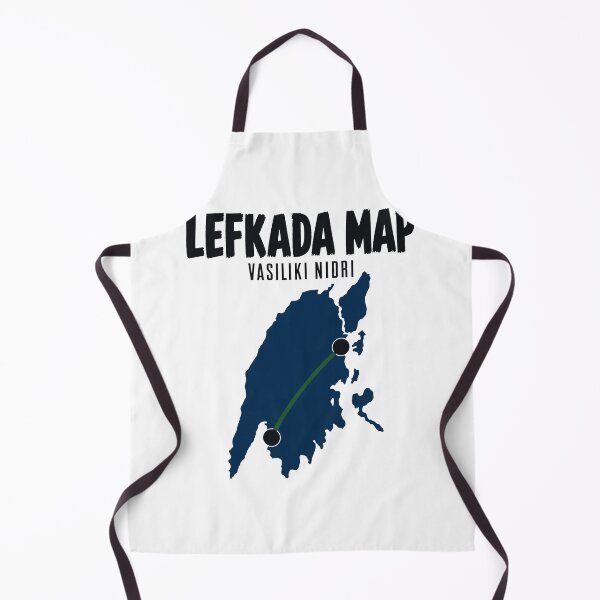 Item preview, Lefkada map with Vasiliki Nidri designed and sold by pirminio.