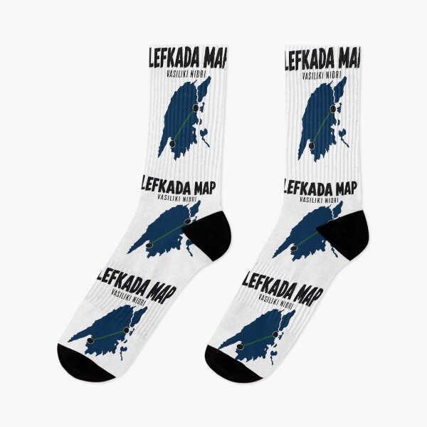 Item preview, Lefkada map with Vasiliki Nidri designed and sold by pirminio.