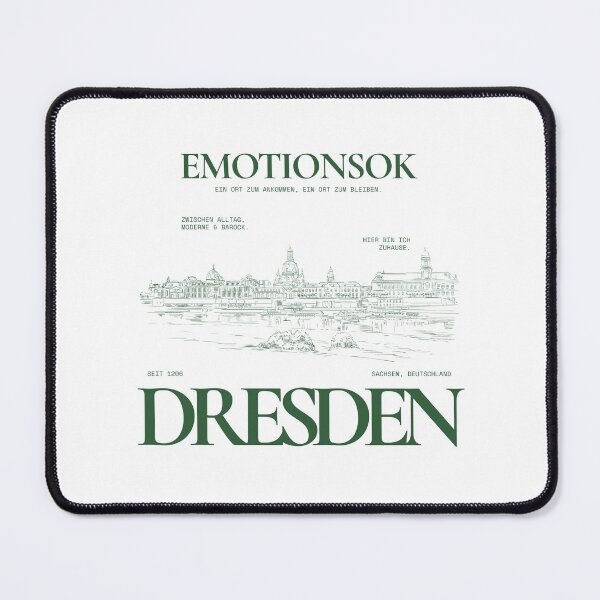 Item preview, Dresden Skyline Sketch, forest green · This is my home designed and sold by EmotionsOK.