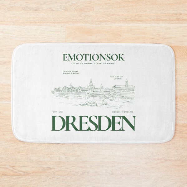 Item preview, Dresden Skyline Sketch, forest green · This is my home designed and sold by EmotionsOK.